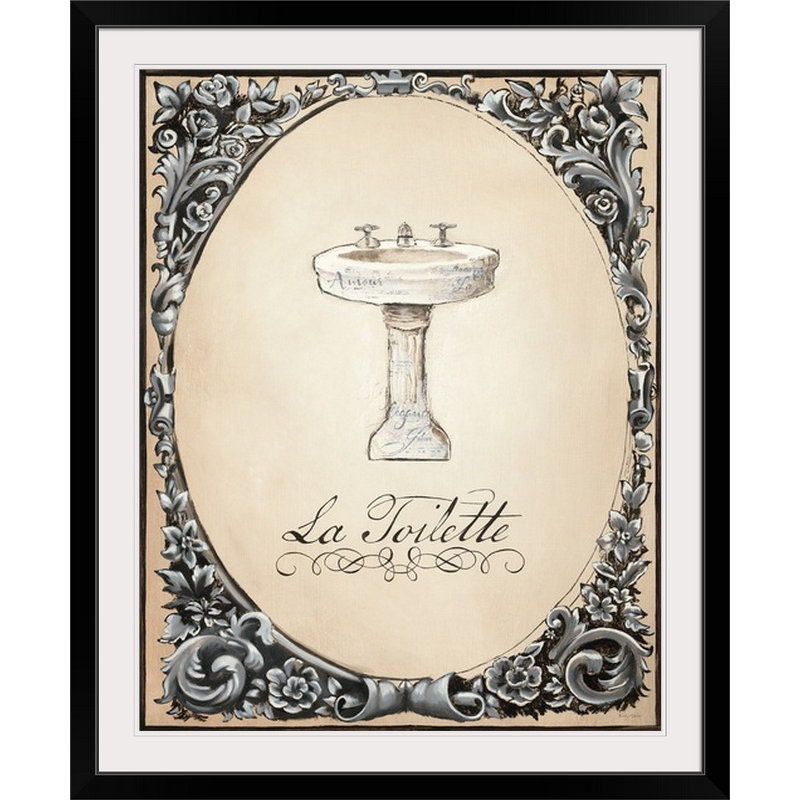 « le petit spa ii » par impression Emily Adams, H 32 po x l 27 po x P 1 po, Cadre noir
