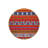 Orange Multicolored Motif Detailed Woven Base Modern Decorative Carpet-2094338030