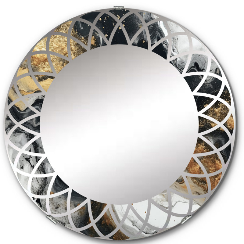 Miroir mural rond Borkoski, 24 po x 24 po