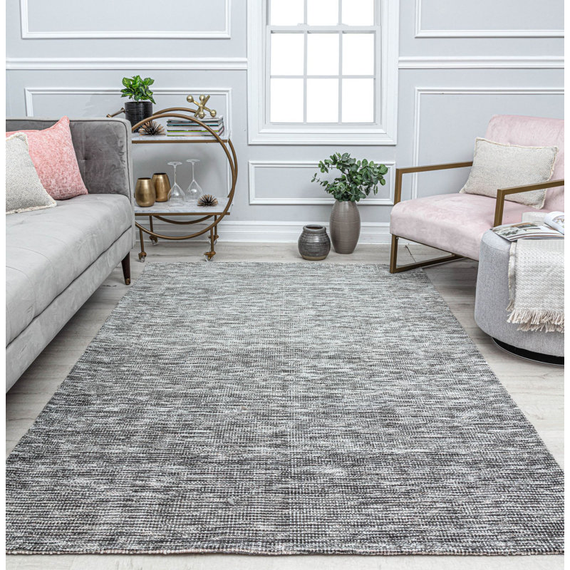 Tapis gris anthracite Rowan, Rectangle 5 pi x 7 pi
