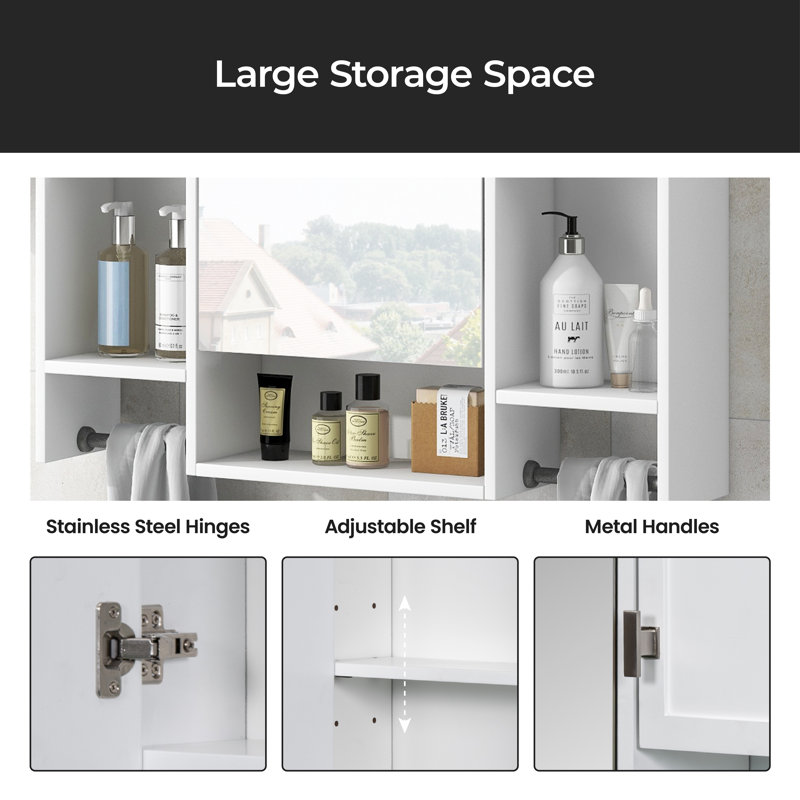 Tharron Bathroom Cabinet, White