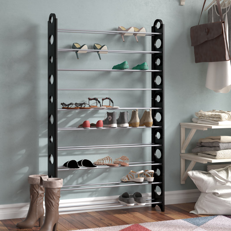 50 Pair Shoe Rack, Black