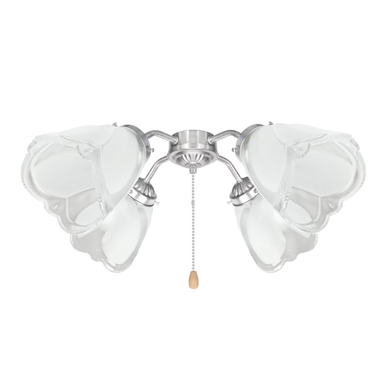 Abat-jour de ventilateur de plafond en verre givré H 5,625 po x 4,75 po Analynn