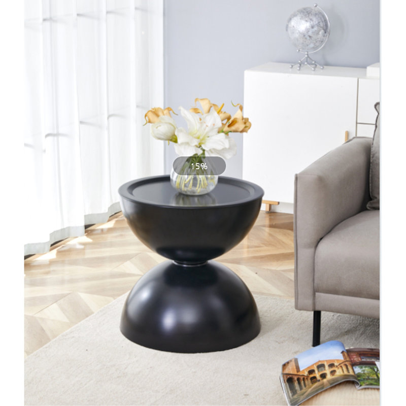 Tables d'appoint de table basse avec plateau de table de bout multifonctionnel Storge, Blanc