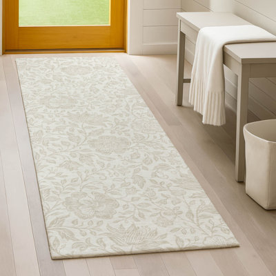 Machine Washable Indoor/Outdoor Chantille ACN2572 Floral Rug