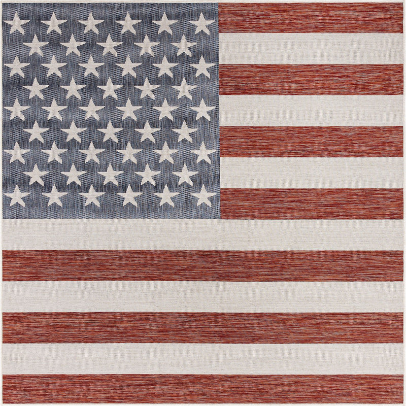 Jill Zarin Indoor/Outdoor Rug, Square 7'10"