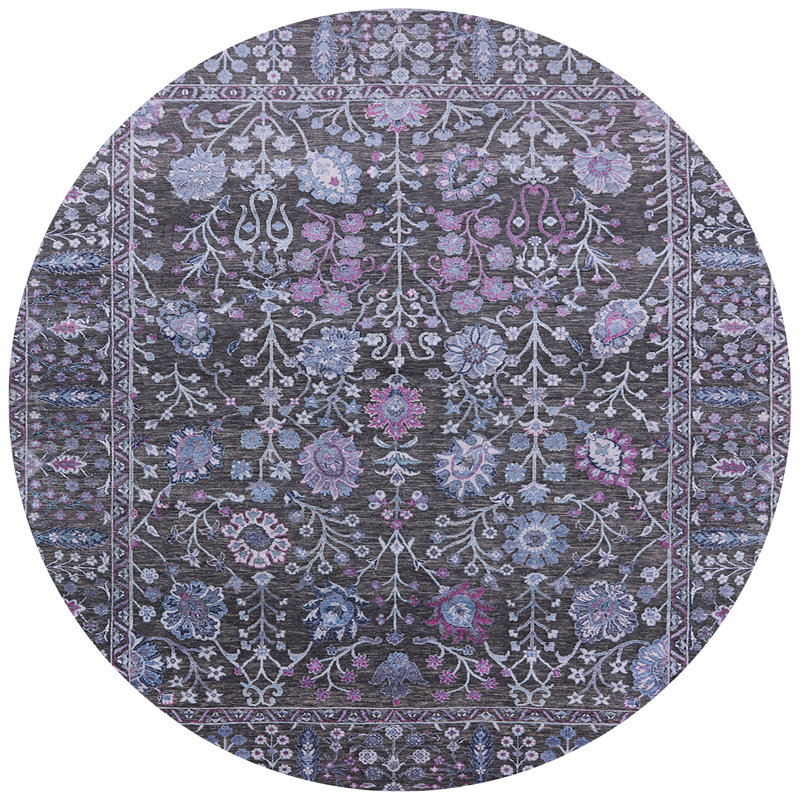 Hahnville Oriental Indoor Rug, Round 4'