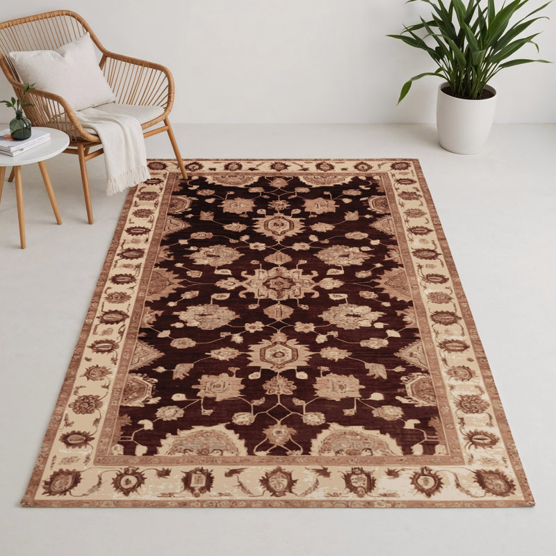 Overdyed Brown Indoor and Outdoor Area Rug, Rectangle 9' x 12'