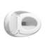 1.28 Single Flush Toilet In Glossy White Ceramic - Egg Shape, Flame-Retardant, Bathroom Modern With Shape White, Flush, Water-Conserving Flushing