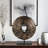 Iron Modern Textured Round Decorative Statue - 15.75" x 15.75" x 18.5"