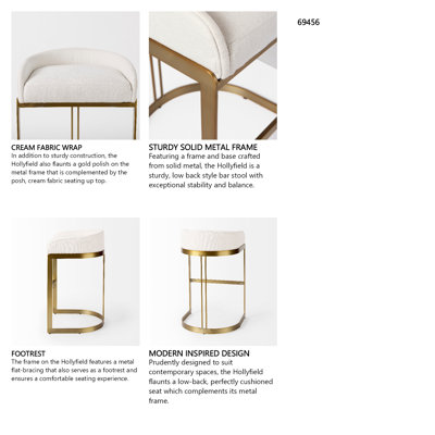 Tabouret de bar et de comptoir Bradley