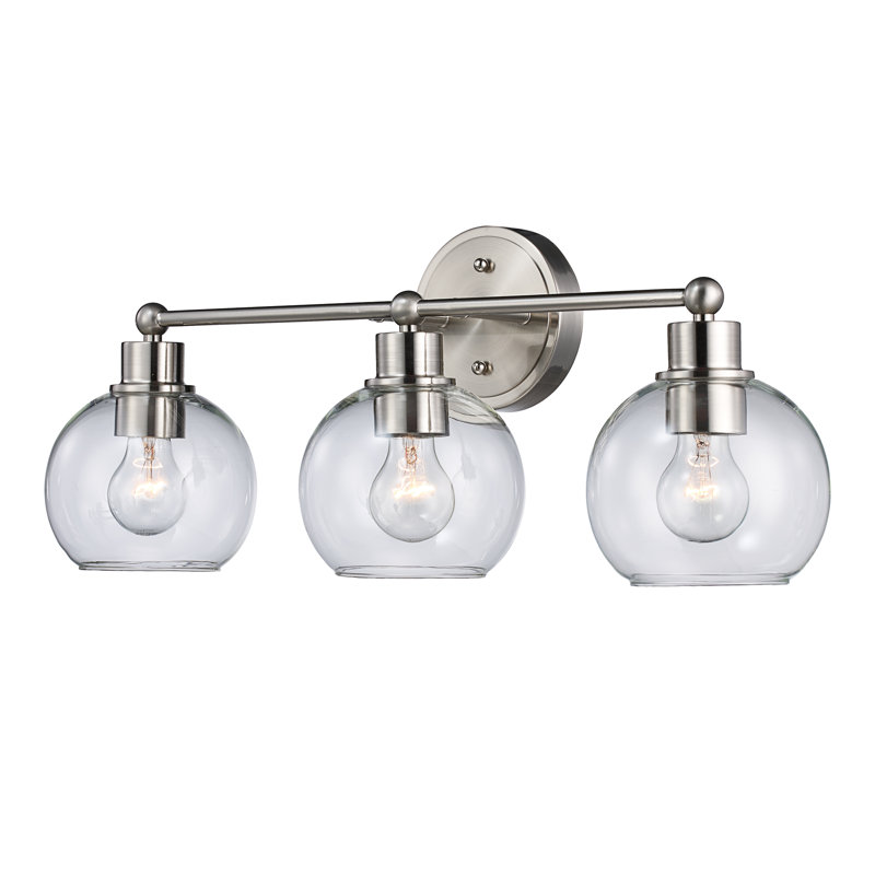 Lochleven 3 - Light Dimmable Chandelier, Brushed Nickel