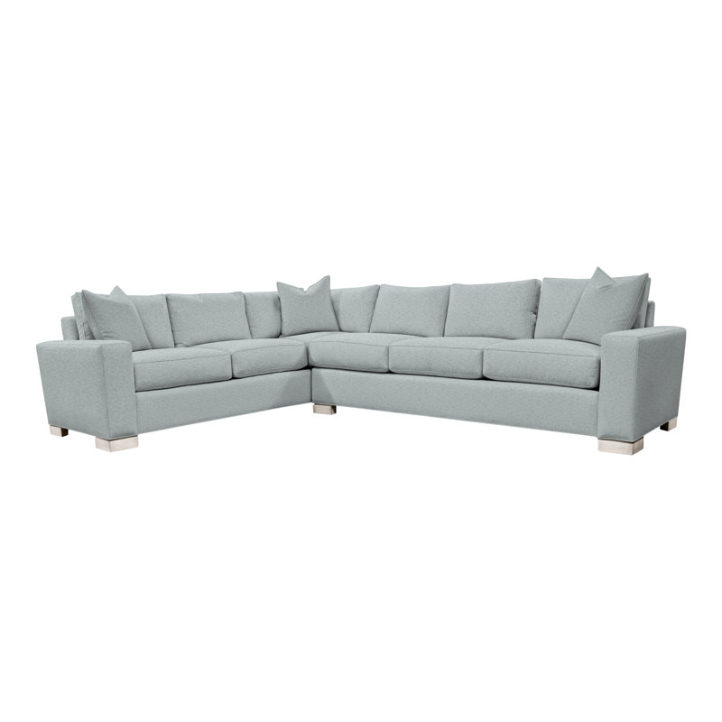 Claremont Sectional, Ian Haze Linen Blend, Casa Blanca