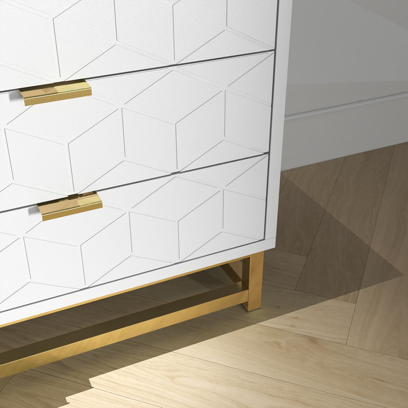 Sanno 23.6'' W Nightstand, White