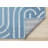 Fresno Blue Cream Abstract Chain Link Area Rug-102211060