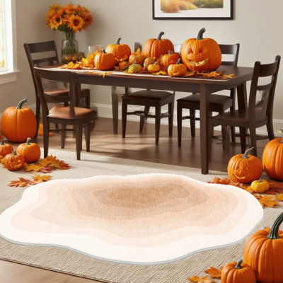 Machine Washable Area Rug - Cloud Waves Edge Living Room Bedroom Bathroom Kitchen Entryway Office