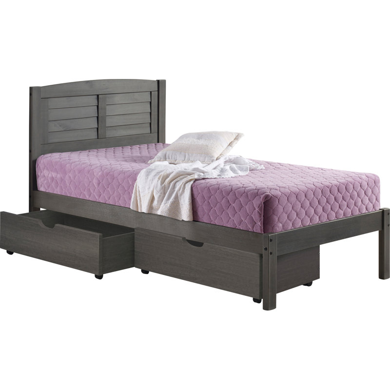 Hagen Solid Wood Platform Bed, Twin