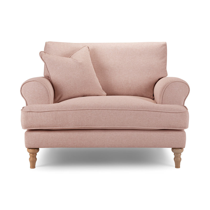 Adama Upholstered Accent Chairs, Pink