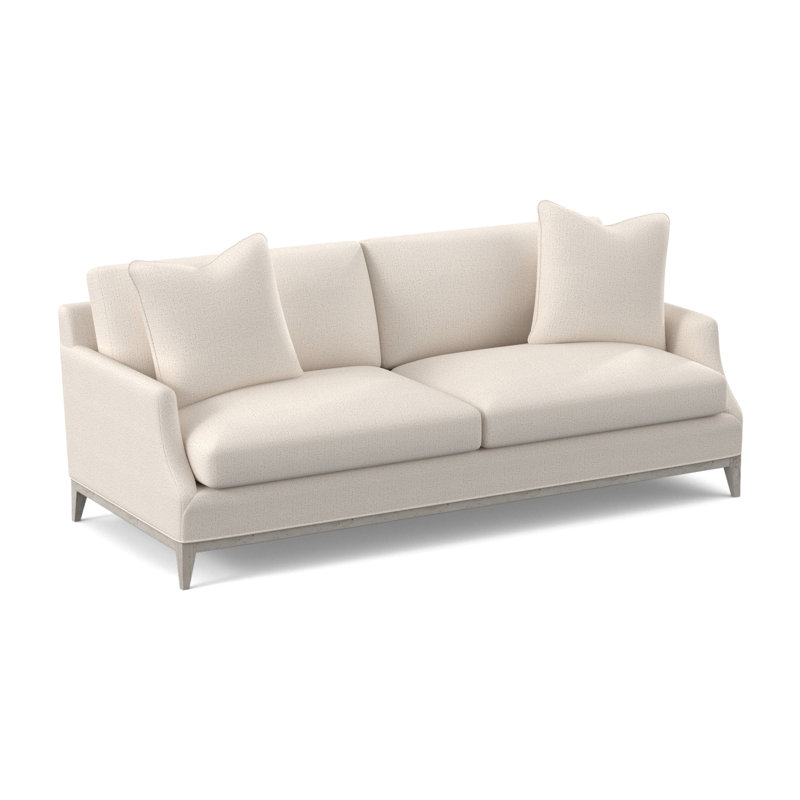 Canapé Porter, Bisque, 100% polyester ivoire Venise