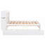 Lit plateforme double avec tablettes coulissantes-1483605368