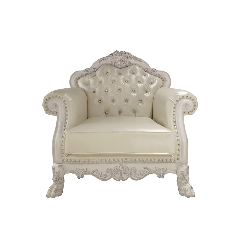 Chaise en cuir synthétique Dresde Dresde avec 2 coussins