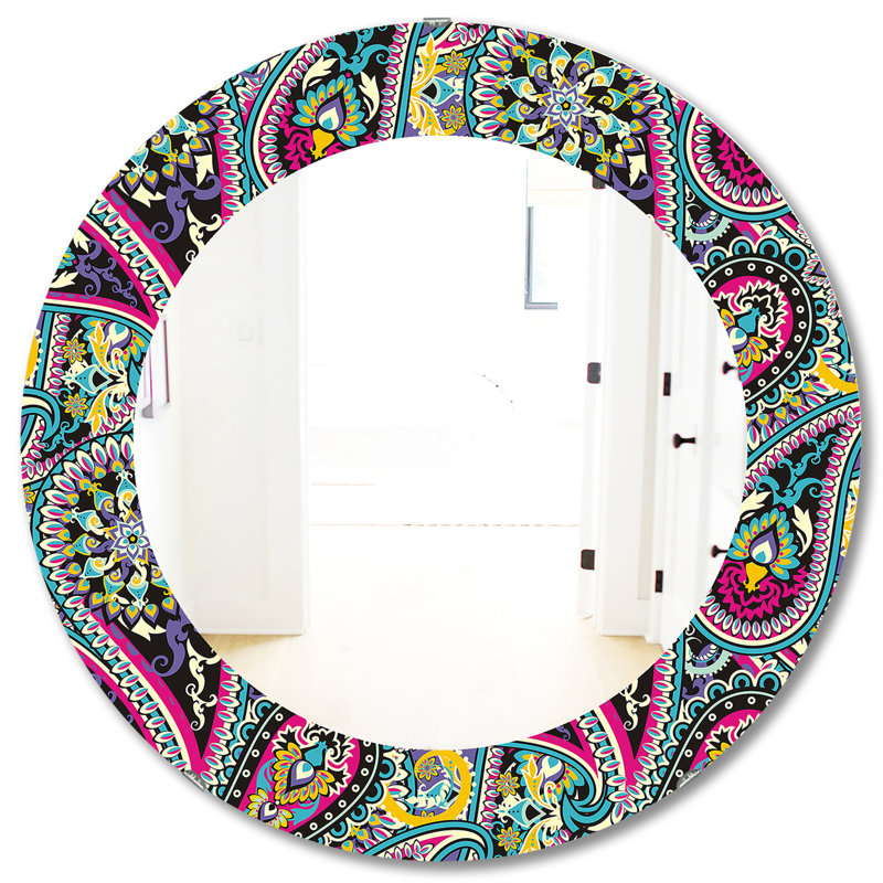 Miroir d'appoint Paisley 11 Bohemian and Eclectic, H 31,5 po x l po