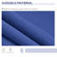 Auvents de patio 13 pi x 8 pi. Et manivelle à eau et manuelle, cadre en aluminium, bleu foncé pour différentes surfaces Auvent de jardin rétractable de 8 pi - bleu. Tissu aquatique. Manivelle. Cadre. Compatible avec terrasse, balcon.