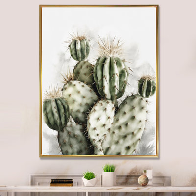 «Lincoln Desert Green Flower Cactus» sur toile