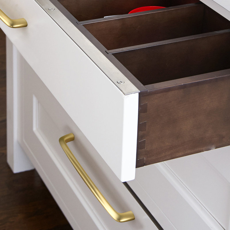 Center to Center Bar Pull Multipack, 7 9/16", Brushed Brass
