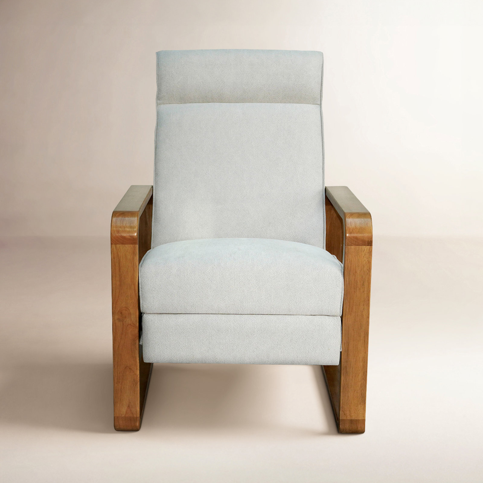 Jillette Upholstered Recliner, Beige