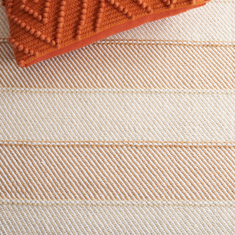 Striped Kilim Flat Weave Cotton Striped Rug, Runner 2'3" x 8'