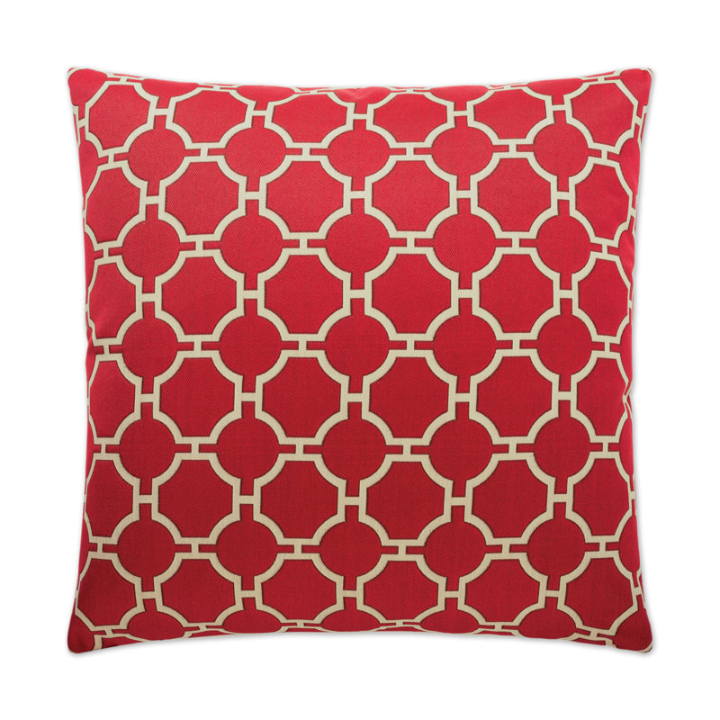 Kinder Decorative Throw Pillow, Red, Square 22"