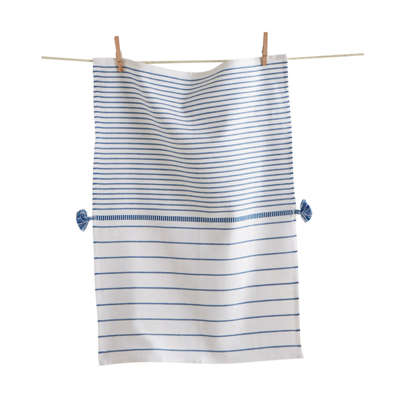 Beach Stripe Dishtowel, Aqua