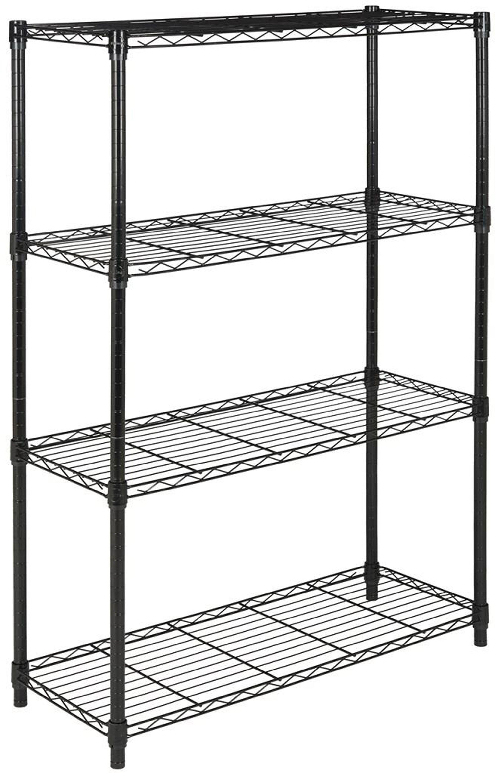 Rebrilliant Adaleen 4 Tier Chrome Wire Shelve (35 In W X 13 In D X 53