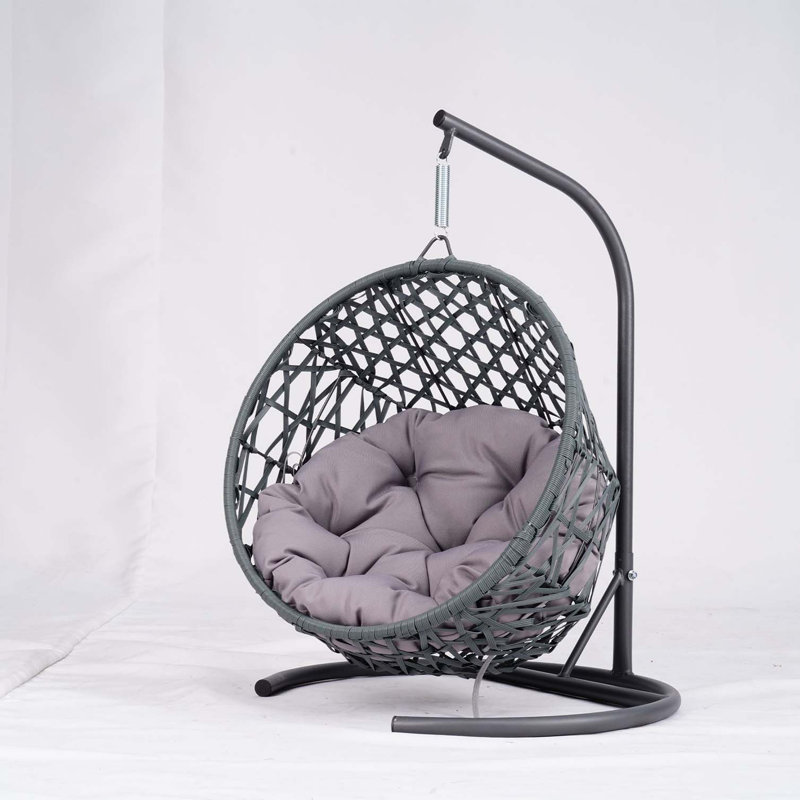 Lit-chat pour chat avec support et coussin, chaise-œuf pour chat avec aspect osier en rotin, lit-chat suspendu pour chats, petits chiens et petits animaux