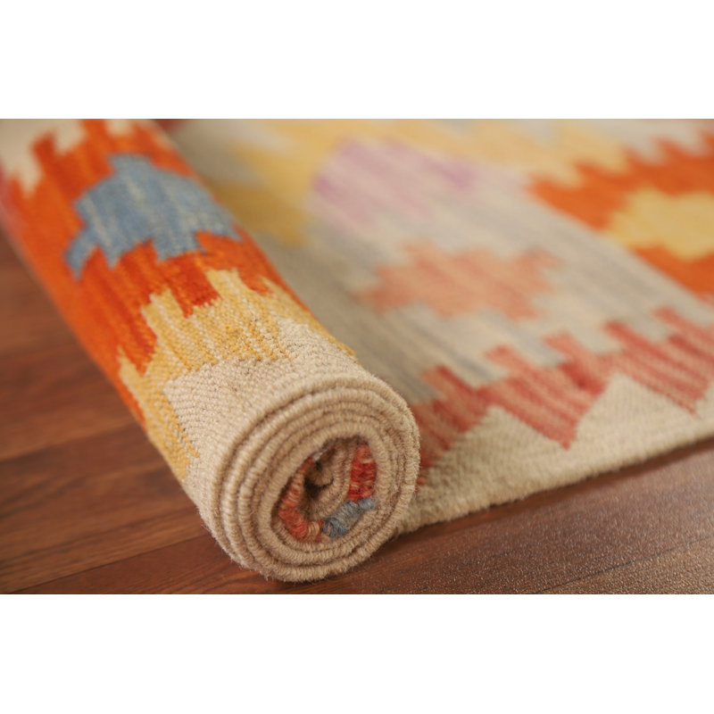 Tapis oriental géométrique Kilim 5 x 7