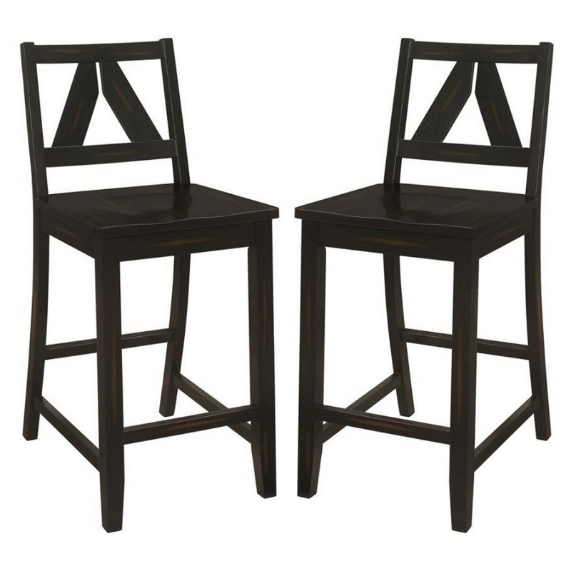 Harkrishan Solid Wood Counter Stool