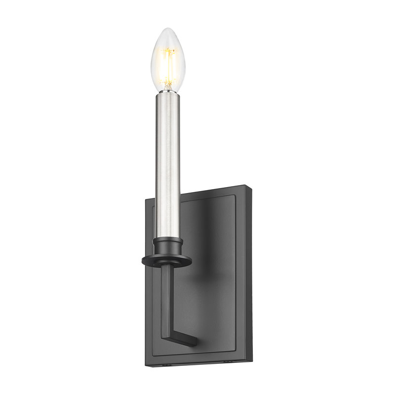 11 inch Matte Black 1 Light Wall Sconce