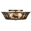 Rustic Lodge 4 - Light Flush Mount