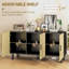 Buffet buffet, armoire de cuisine, armoire en rotin