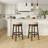 Upholstered Swivel Solid Wood Frame Bar Stool-22084203-22084181