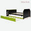 Lit de jour en bois avec couchette, bureau et port USB-1563921731