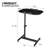 Mobile Computer Desk, Adjustable Height Standing Table, Laptop Desk Rolling Sit-Stand with Wheels-80291864