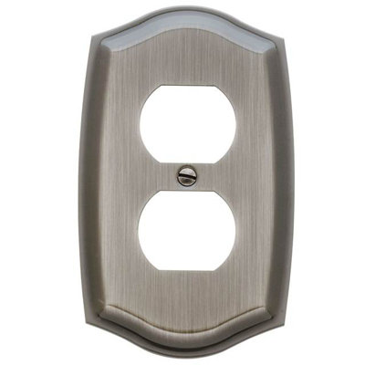 Colonial 1-Gang Duplex Outlet Wall Plate
