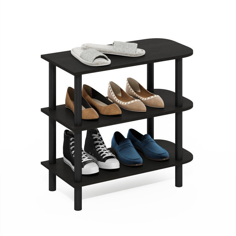 Shondre Shoe Rack, Espresso/Black