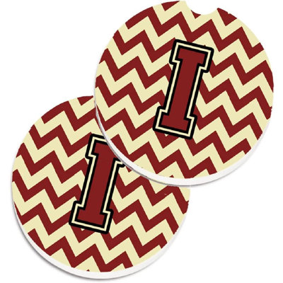 Ceramic Round 2 Piece Car Coaster Set