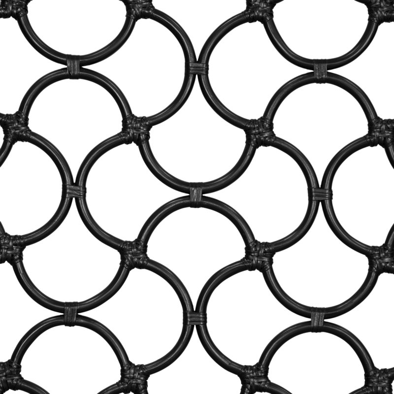 Mar Collection Headboard, Black, Queen