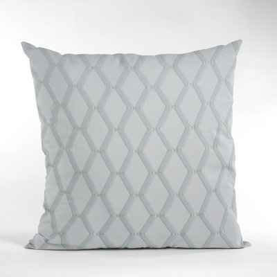 Plutus Diamond Shiny Fabric With Embroydery Luxury Throw Pillow Square