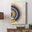 Rainbow Core Diptych II -Custom Wrapped Gallery Cavas