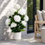 Hortensia artificiel de 35 pouces en pot décoratif